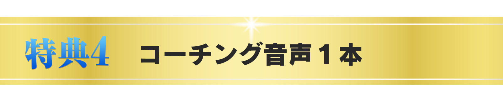 特典④コーチング音声１本